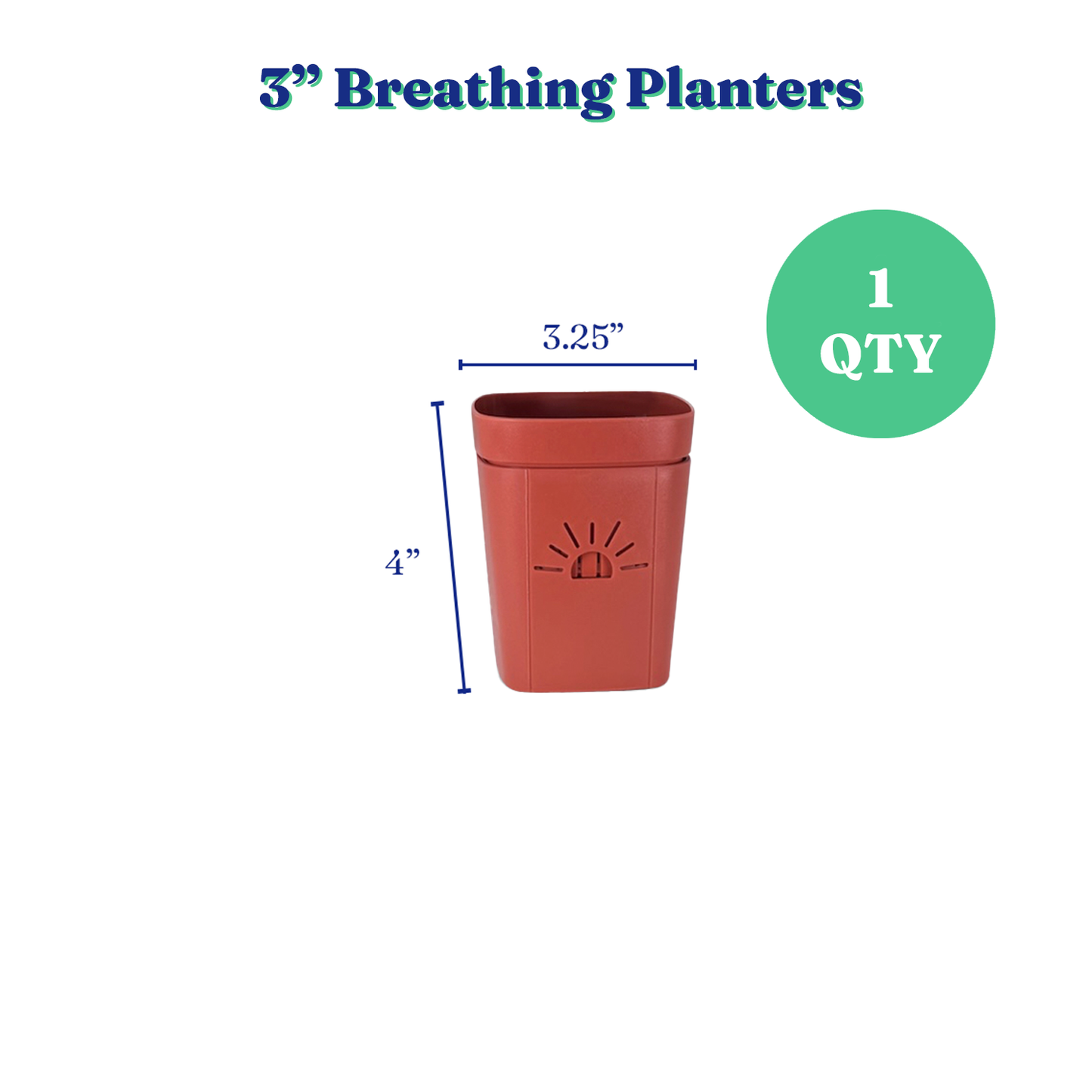 3-Inch "Breathing" Planter