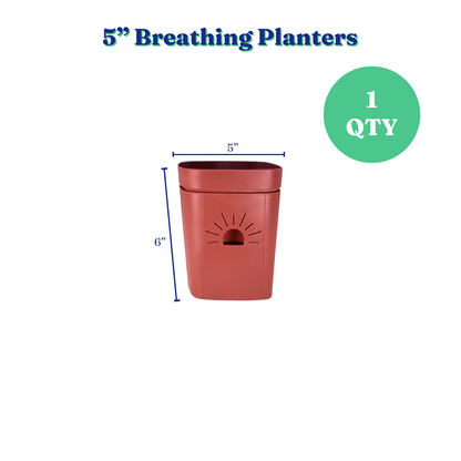 5-Inch "Breathing" Planter